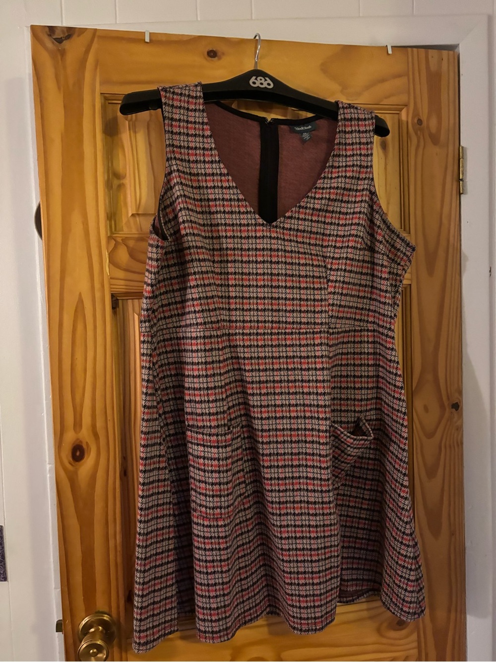 ModCloth Plaid A-Line Dress 1X